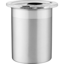 Shop A Way Berghoff Eclipse Saten Paslanmaz Çelik Saklama Kabı ile Şeffaf Kapak, 12 x 16 Cm, Gümüş