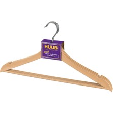 Shop A Way Ahşap Görünümlü Plastik Askı, Elbise Askısı, Gömlek Askısı, Pantolon Askısı, Tişört Askısı (9, Bej)