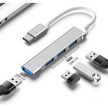 Shop A Way Romofy Type C To USB 3.0 Çoklayıcı 4 Adet Port Otg Çoğaltıcı Adaptörü - USB C To USB 3.0 - Macbook I