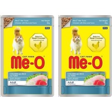 Shop A Way Me-O Tavuk ile Pirinç ve Ton Balıklı, 80 gr 2li Paket