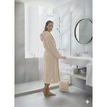 Dizayn Ev Tekstil Kapşonlu Bornoz