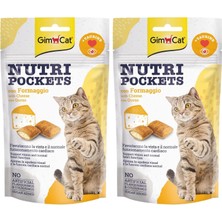 Shop A Way Gimcat Nutripockets Kedi Ödülü Peynir Taurin, 60 G 2li Paket