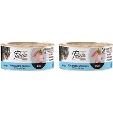 Shop A Way Tahılsız 85 gr Ton Balıklı-Tavuklu Kıyılmı Ş Kedi Maması 2li Paket