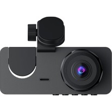 Shop A Way H15 Wifi Full Hd 1080P Yüksek Hassasiyetli Üç Kameralı Araç Içi Kamera Araba Güvenlik Kamerası Gece