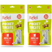Shop A Way Pocket Treats Ağız ve Diş Sağlığı Destekleyici Kedi Ödül Maması 60 gr 2li Paket
