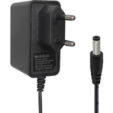 Weko WK-37857 Plastik Kasa 8 Volt - 1  Amper Yerli Üretim 5.5*2.5 mm Uçlu Priz Tipi Adaptör
