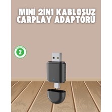 Uygun Sepetim Kablosuz Carplay Adaptörü – Usb-A & Type-C Uyumlu Hızlı Bağlantı Cihazı - UY002F-6CBOV5