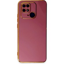 Zemira Newface Xiaomi Redmi 10C Kılıf Volet Silikon - Kırmızı