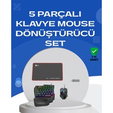 Zemira Profesyonel Mobil Oyun Seti | Yüksek Dpi Mouse + Ergonomik Klavye