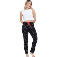 Zemira Pijama Altı Modal  Ring Viskon Kumaş-Si̇yah