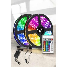 Uygun Sepetim Yeni Nesil Rgb Işıklı 10METRE Şerit LED Kumandalı Şarj Edilebilir - UY002F-6CHJT4