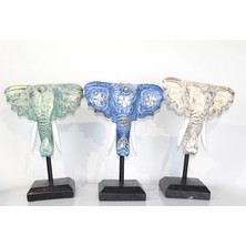 Moresun Buğz Maun Ağacı Fil Kafası Dekoratif