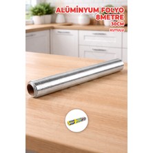 Destpak Kutulu Alüminyum Folyo - 8 Metre - 30CM - Ekstra Kaliteli - Yanmaz Folyo