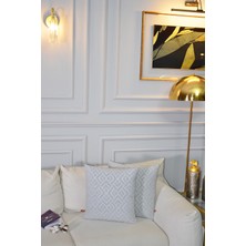 Bir Home Evita Jakar Özel Tasarım 2'li Dekoratif Kırlent Kılıfı 43X43 cm