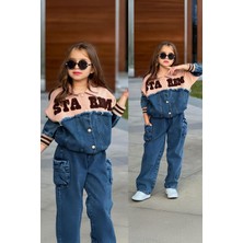 Miniğimin Cicileri Starbm Kotlu Nakışlı Kıx Çocuk 2 Li Takım - Kahverengi