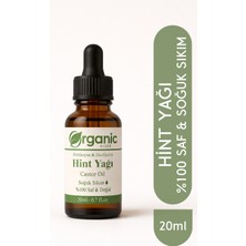 Organic Kiler Hint Yağı 20 ml Soğuk Sıkım %100 Saf Doğal Castor Oil (Ricinus Communis)