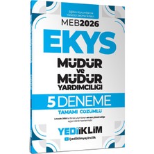 Yediiklim Yayınları Yediiklim 2026 Meb Ekys Müdür ve Müdür Yardımcılığı Tamamı Çözümlü 5 Deneme