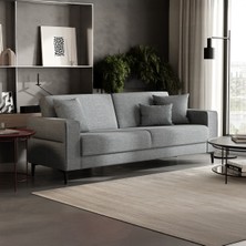 Enza Home Briza Plus 3'lü Yataklı Koltuk, Buklet - Açık Mavi