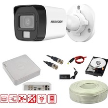 Hikvision 1 Kamerali Gece Renkli 4 Kanal 1 Tb Harddisk