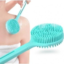 Moresun Buğz Çift Taraflı Silikon Uzun Saplı Banyo Fırçası