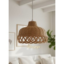 Lampega Rattan Bambu Hasır Avize