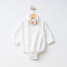 Pugi 2105PG – Petıt Noeud Papyon Detaylı Erkek Bebek Çıtçıtlı Gömlek | Şık & Konforlu Bebek Gömleği