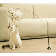 Moresun Buğz Vantuzlu Tüylü Zilli Kedi Oyun Oltası