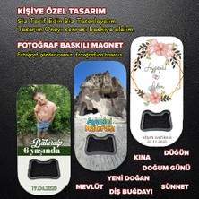 Dikdörtgen Açacak Magnet 10 Adet (Düğün, Kına, Sünnet, Doğum Günü, Yeni Doğan, Mevlüt)