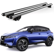Today Auto Kanca Nissan Qashqai (2014 ve Sonrası) Uyumlu Gri Kilitli Ara Atkı 120CM Port Bagaj Tavan Barı