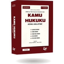 4t Yayınları Kamu Hukuku Konu Anlatımı