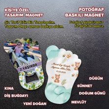 Ayak Şekilli Açacak Magnet 10 Adet (Düğün, Kına, Sünnet, Doğum Günü, Yeni Doğan, Mevlüt)