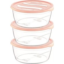 Royaleks Group Saklama Kabı Karizma Yuvarlak 3lü No:2 ROYALEKS-ÇNK2149