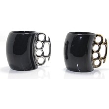 Moresun Buğz Porselen Muşta Tasarımlı Kupa Bardak