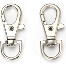 Orhan Çanta 1 Cm 20 Adet Balık Kanca Nikel (Gümüş) - Metal Çanta ve Cüzdan Askı Klipsi