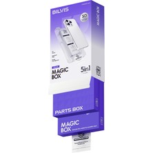 Zemira Newface Apple Iphone 16 Pro Max Bilvis 5ın1 3D Magic Cam Ekran Koruyucu - Siyah