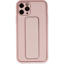 Zemira Newface Iphone 11 Pro Max Kılıf Coco Deri Standlı Kapak - Pembe