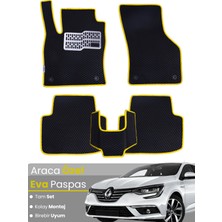Guerrino Renault Megane 4 Sedan (2016-2025) Uyumlu Eva Paspas Tam Set–araca Özel Tasarım,kolay Montaj