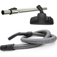 Süppürge Bosch Ile Uyumlu Bsgl 52238 Proparquet Elektrikli Süpürge Çelik Telli Hortumu Emici Yer Başlığı Teleskopik Boru