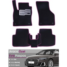 Guerrino Audi A8 L (2017-2024) Uyumlu Eva Paspas Tam Set–araca Özel,su Geçirmez,hızlı ve Kolay Montaj
