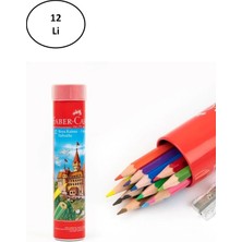 Faber-Castell Faber Castell Metal Tüpte Boya Kalemi 12 Renk 12'li