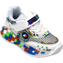 Kindep (Free Bance) Cırtlı Hafif Çocuk Spor Ayakkabı Beyaz