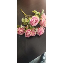 Rüzgar Çiçekcilik 45 cm 7 Kafalı Gül Kurusu Gül Demeti Demeti