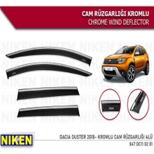 Cam Rüzgarlığı Niken Kromlu Dacia Duster 2018-2024 4lü