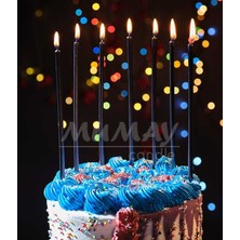 Yerli Mum Uzun Siyah 6 Lı 14 cm