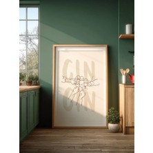 Fuart.Co Gin Zamanı Dijital Baskı Poster (Çerçevesiz) Kofu
