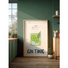Fuart.Co Ferahlatan Gin Dijital Baskı Poster (Çerçevesiz) Kofu
