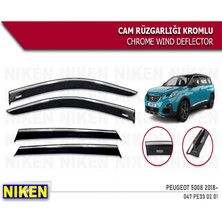 Cam Rüzgarlığı Niken Kromlu Peugeot 5008 2018-> 4lü