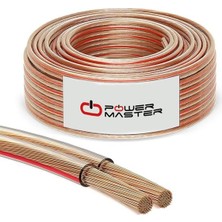 HypAirs PM-431 2x2.50 Şeffaf Kodlu 100 Metre Bakır Cu Hoparlör Kablosu