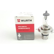 Würt 2ADET H4HALOJEN Far Ampulü Uzun Ömürlü