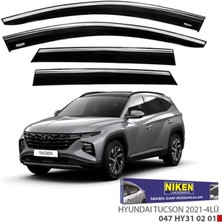 Cam Rüzgarlığı Niken Kromlu Hyundai Tucson 2021-> 4lü